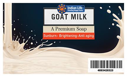 

Indian Life Skin Whitening Brightening Organic Goat Milk Handmade Soap With Rose 100 g Pack of 1