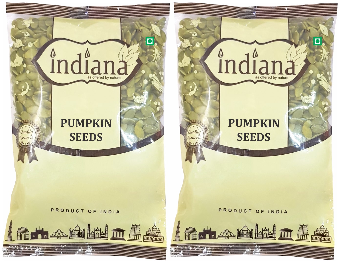 

Indiana Roasted Pumpkin seeds 250 g (Pack of 2)
