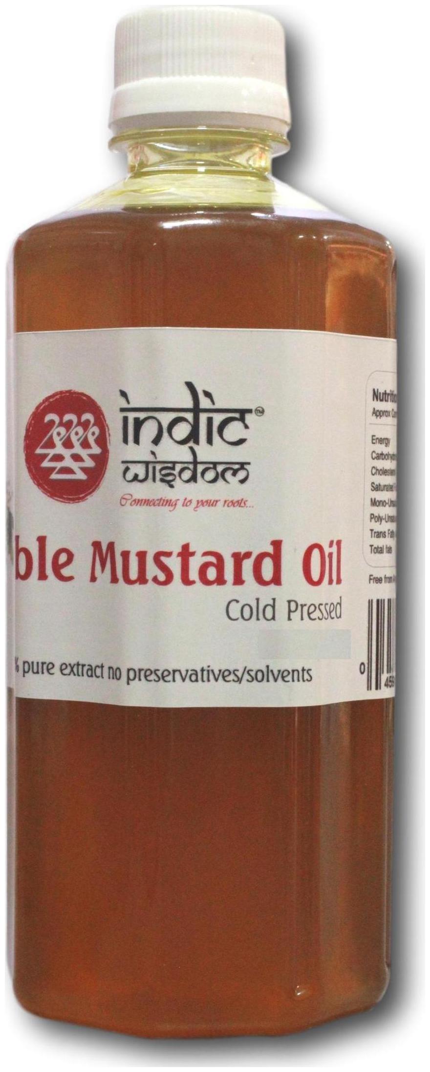 

IndicWisdom Virgin and Cold pressed Mustard Oil 500ml