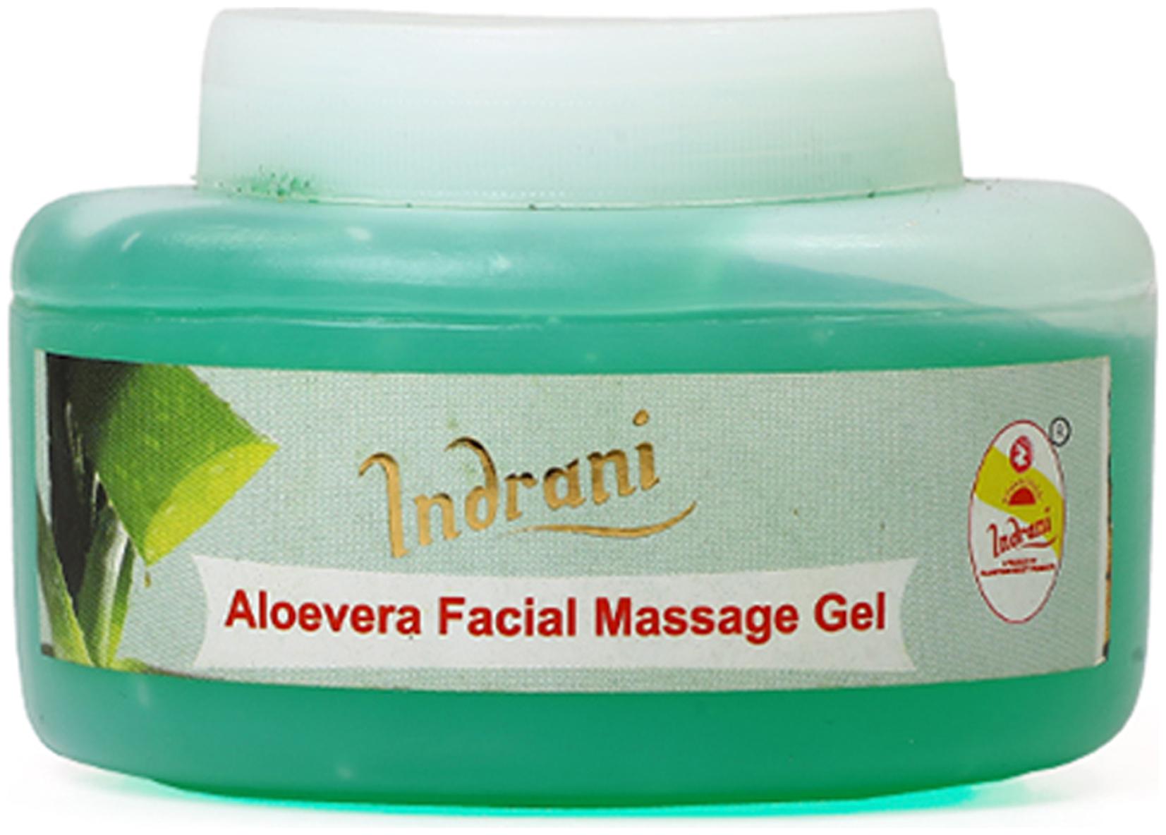 

Indrani Alovera Facial Massage Gel For Women Makes Rejuvenates And Hydrates Skin 200 g