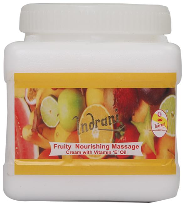 

Indrani Fruity Nourishing Massage Cream With Vitamin E Oil For Women Makes Skin Smooth And Glowing 1 kg