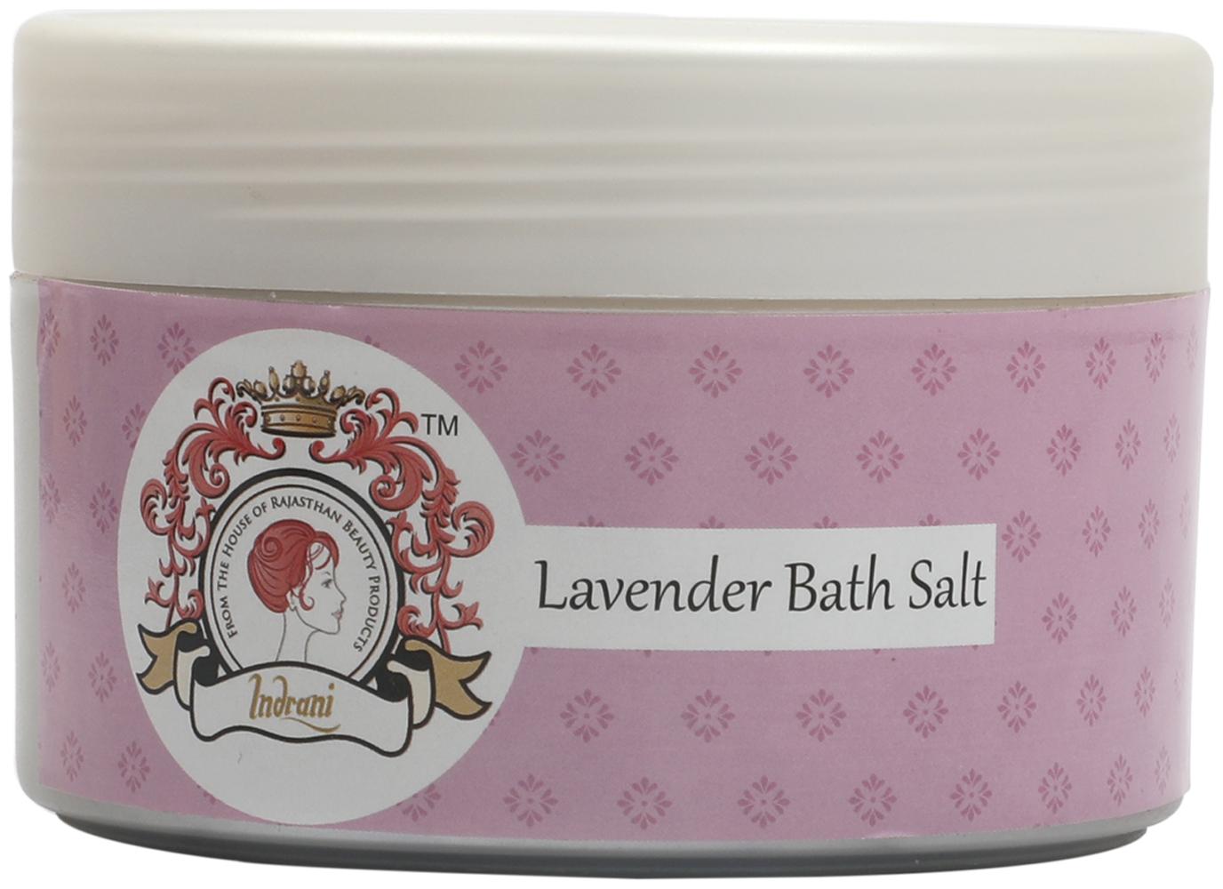

Indrani Lavender Bath Salts For Women Refresh And Tones Skin 300 g