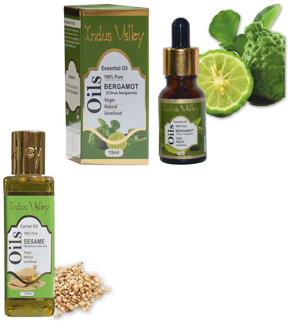 

Indus Valley Bergamot Sesame Oil For Healthy And Beautiful Skin- Pack Of 2