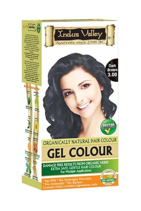 Hair Colors Colour For Women Men Online At Best Price Indus Valley Organically Natural Gel Hair Colour Dark Brown 3 00