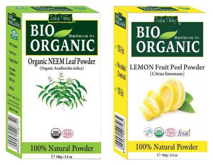 

Indus Valley Natural Neem And Lemon Fruit Powder For Skin Lightening Set of 2