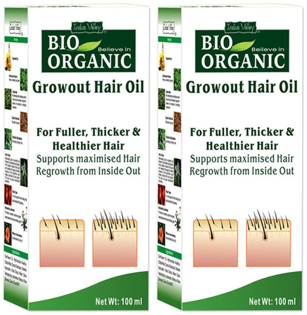 

Indus Valley Best Organic Regrowth Hair Oil (Twin Pack) For Rebirth Hair