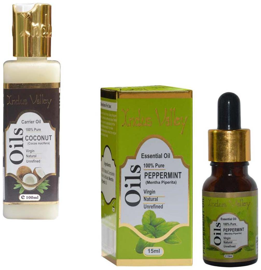 

Indus Valley Peppermint Coconut Oil For Healthy And Beautiful Skin- Pack Of 2