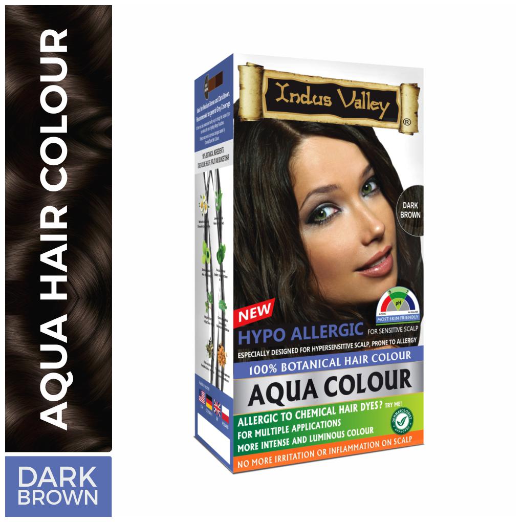 

Indus Valley Aqua Colour 100 Botanical Hair Colour Dark Brown 230 g ( Pack of 1 )