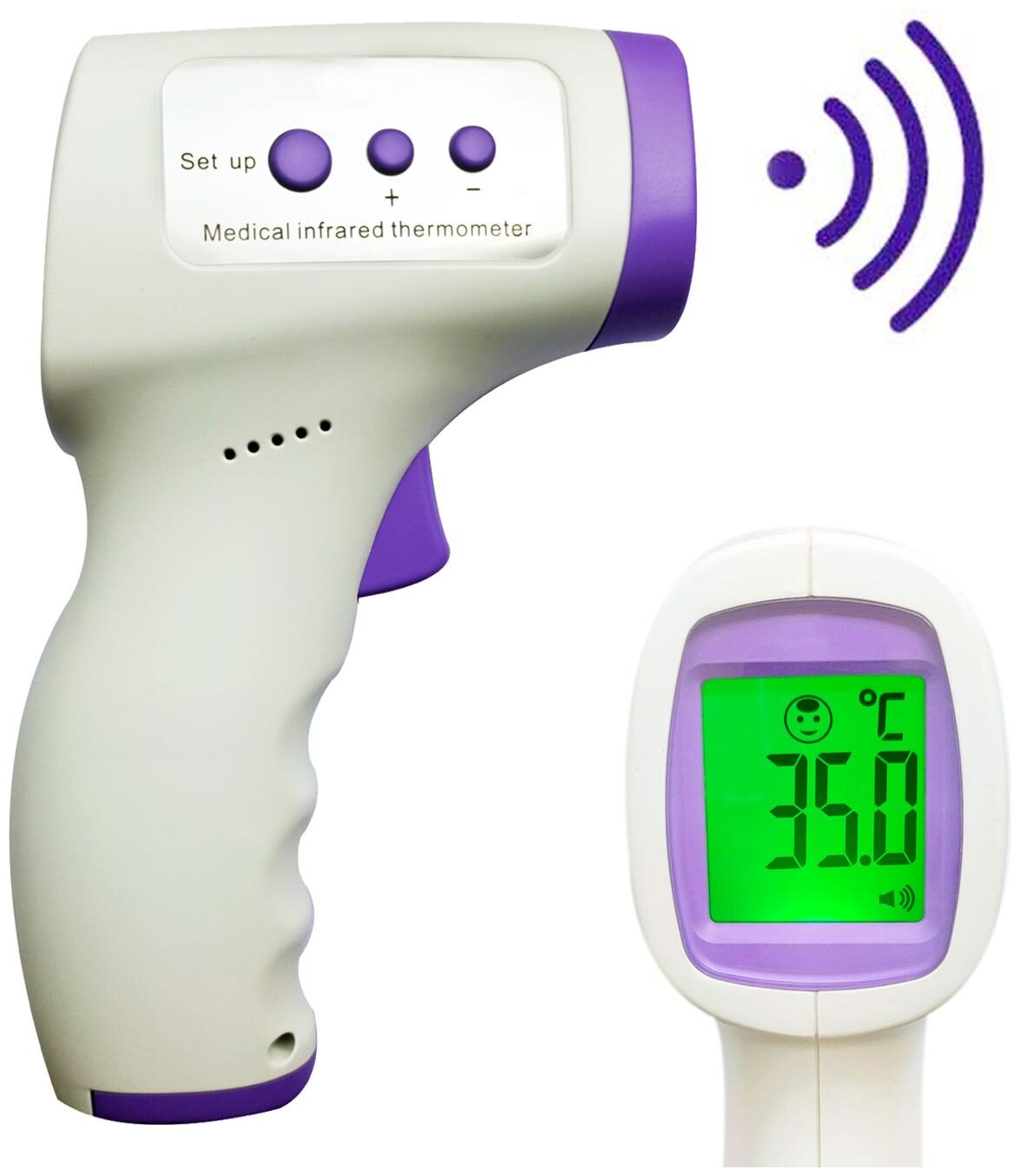 

Infrared Forehead Thermometer Gun Non Contact Digital Thermal Scanner For Body Temperature Fever Check