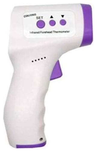 

Infrared Thermometer Multi Function Non-Contact Forehead Infrared Thermometer with IR Sensor and Color Changing Display FDA Approved XUS 405A