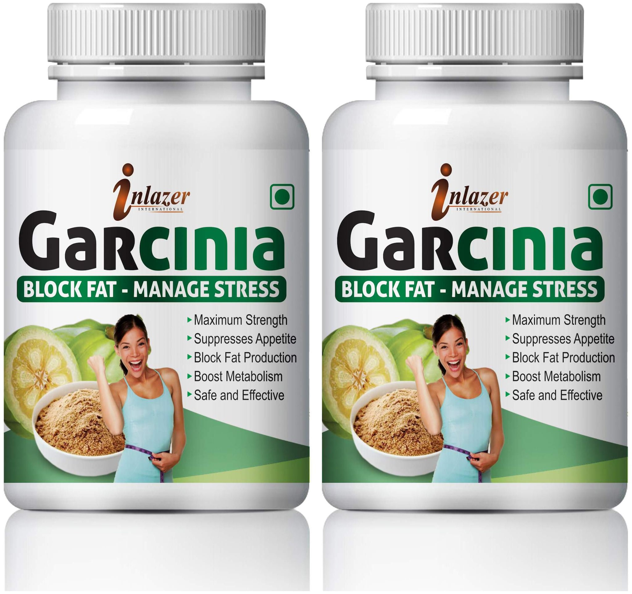 

Inlazer Garcinia For Weight Loss and Improve Metabolism 100 Ayurvedic Pack Of 2 (120 Capsules)