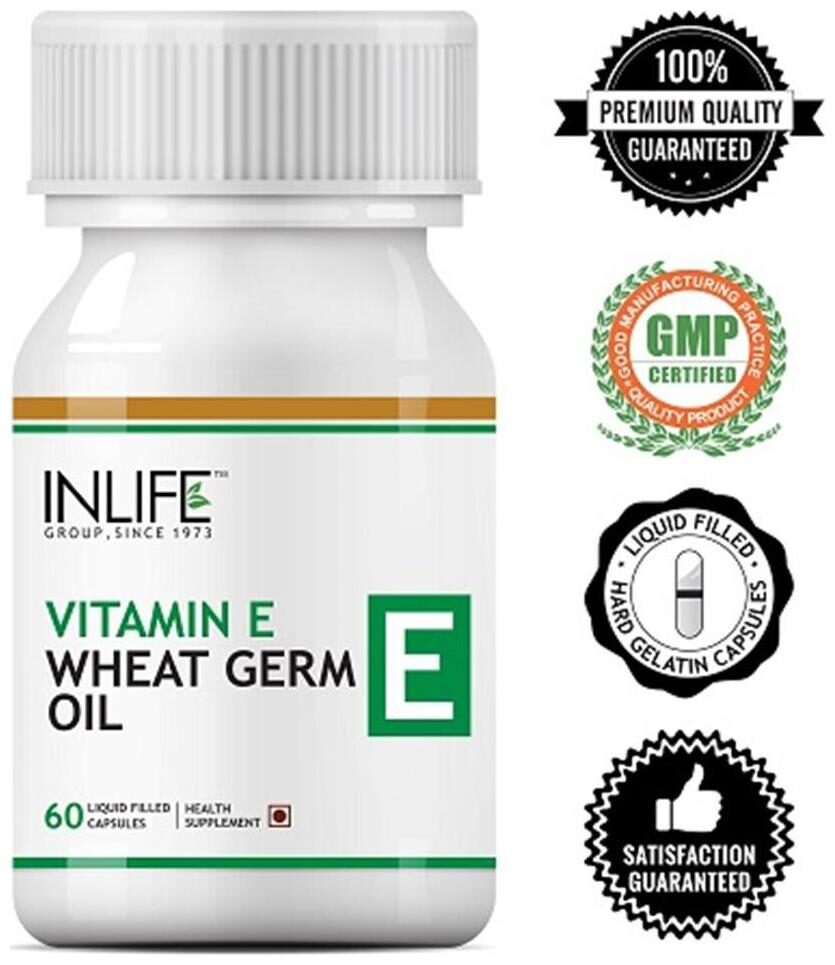 

Inlife Vitamin E 400 IU Wheat Germ Oil 60 Capsules