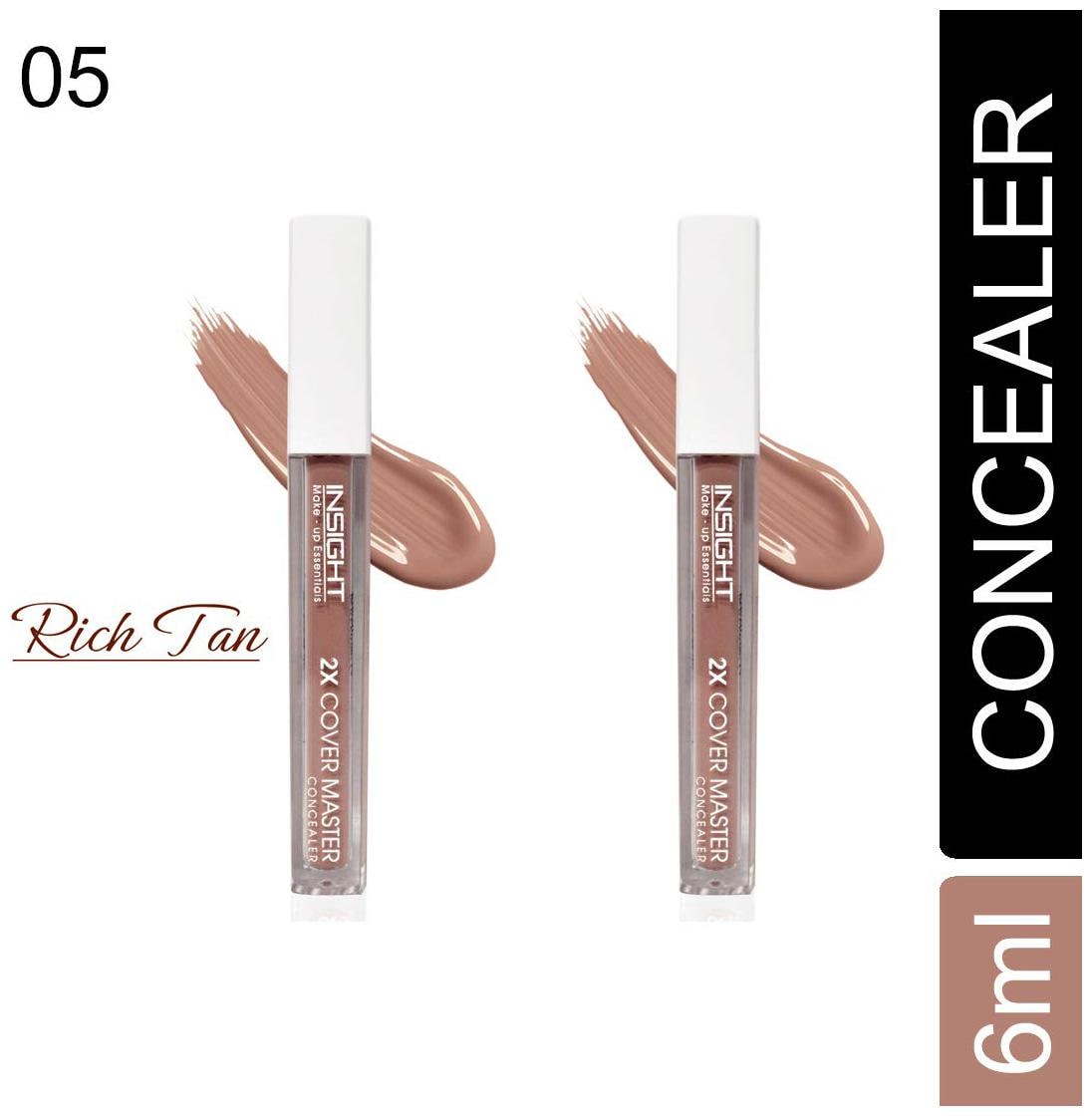 

Insight 2X Cover Master Liquid concealer (05-Rich Tan-6ml)(Pack of 2)