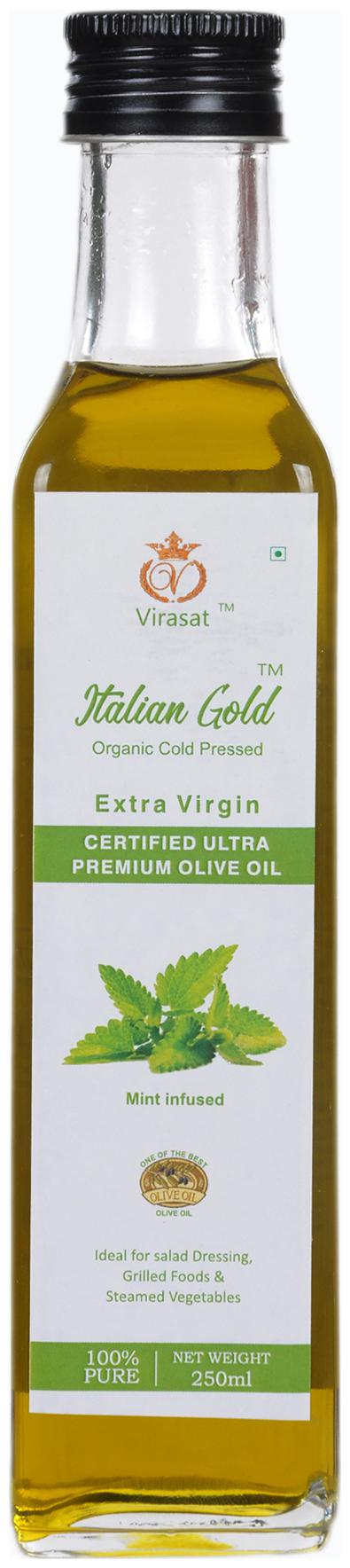 

Italian gold extra virgin mint flavour olive oil 250 ml