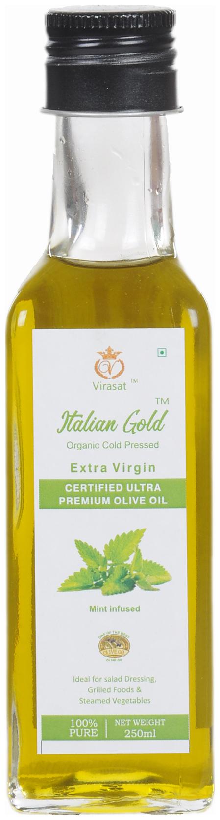 

Italian gold extra virgin mint flavour olive oil 250 ml