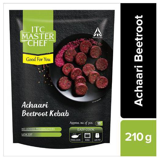 

ITC Master Chef Achaari Beetroot Kebab 210 g