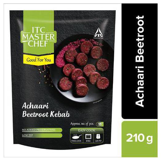 

ITC Master Chef Achaari Beetroot Kebab 210 g