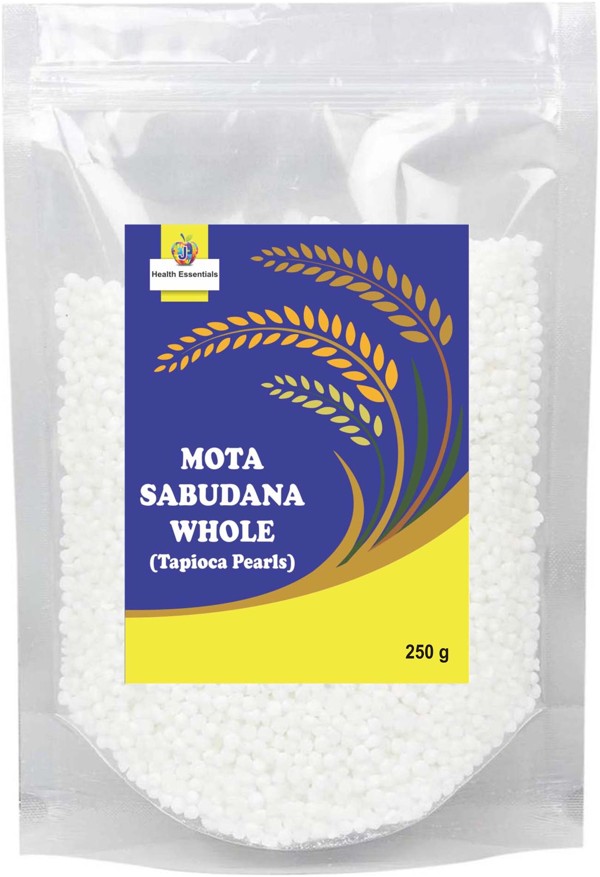 

J Organics Jioo Organics Mota Sabudana Whole Tapioca Pearls Sago 250 g