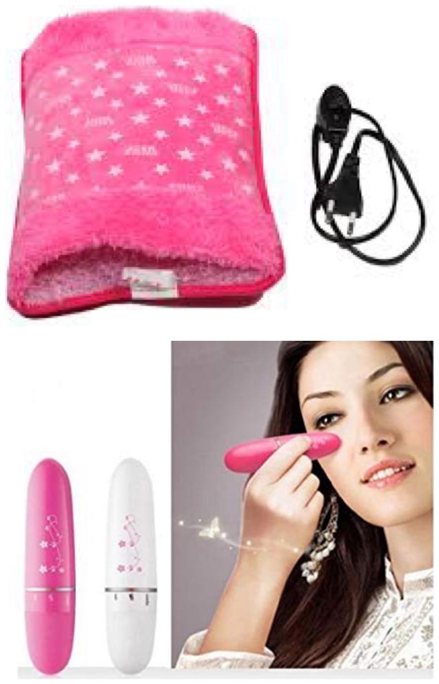 

jain star combo set of heating pad with mini massager
