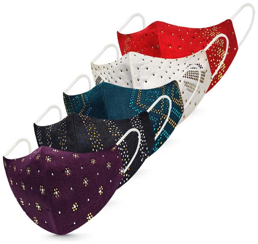 Buy JARS Collections Unisex Pack of 5 Cotton Face Mask Online at Low