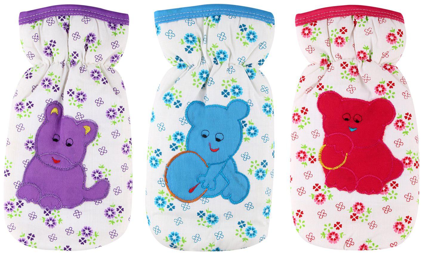 

JBG Home Store (3 FlowerBC )Stretchable Baby Feeding Bottle Cover (Pack of 3 )