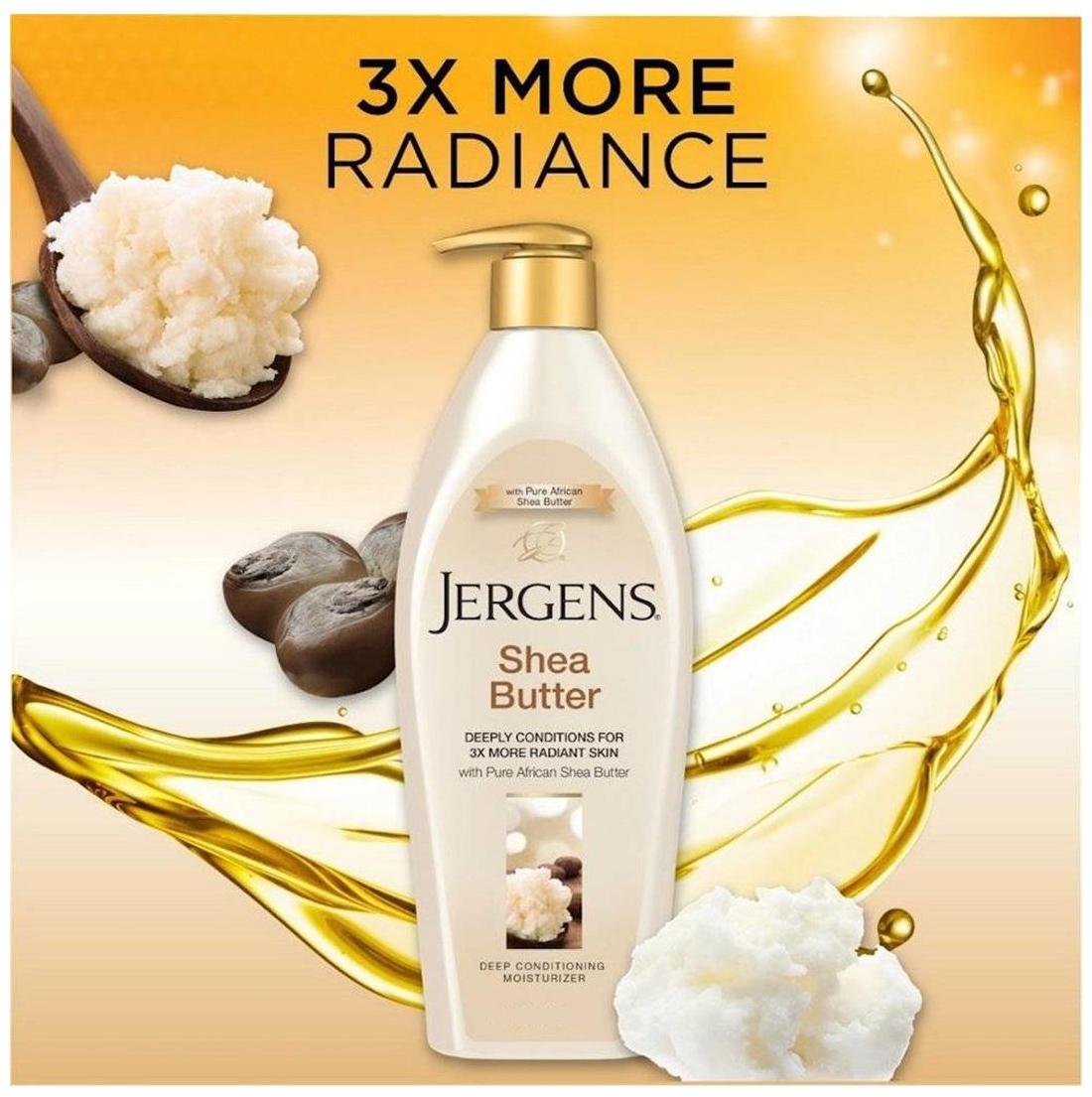 

Jergens Shea Butter Lotion 621ml-Deeply Conditions for 3x More Radiant Skin Dermatologist Tested Conditions Enriches