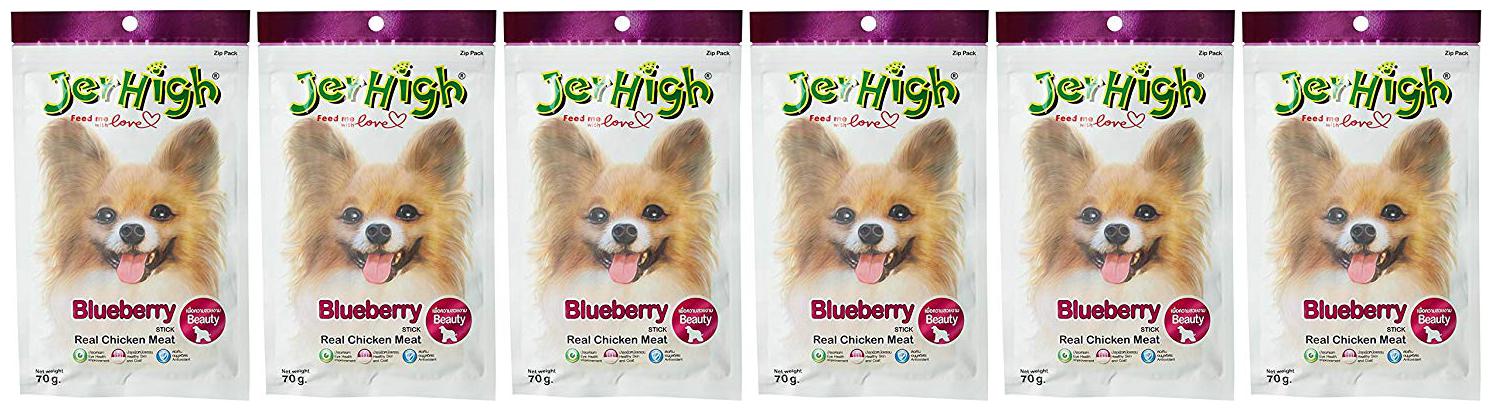 

JerHigh Blueberry Dog Treat 70 g (Pack of 6)