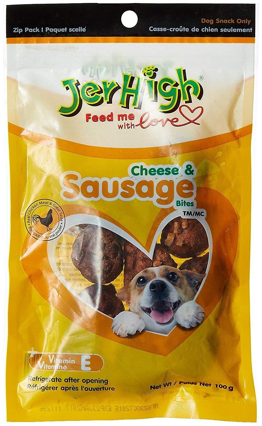 

JerHigh Cheese Sausage Bites for Dog (100g Pack of 4)