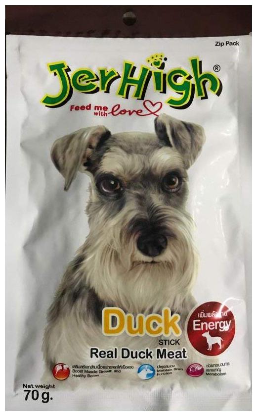 

JerHigh Duck Stick Dog Treat (70g) - Pack of 4
