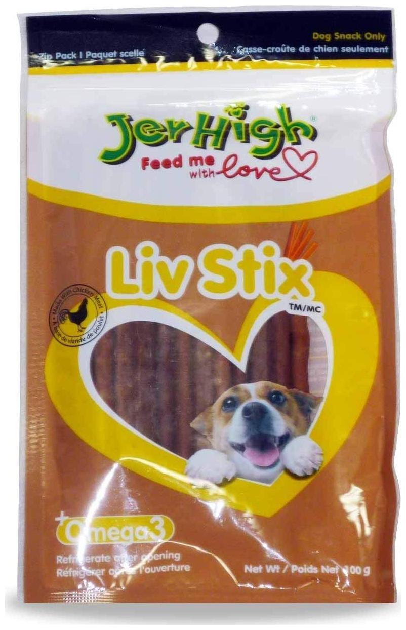 

JerHigh Omega3 Liv Stix Dog Treat (100g Pack of 4)