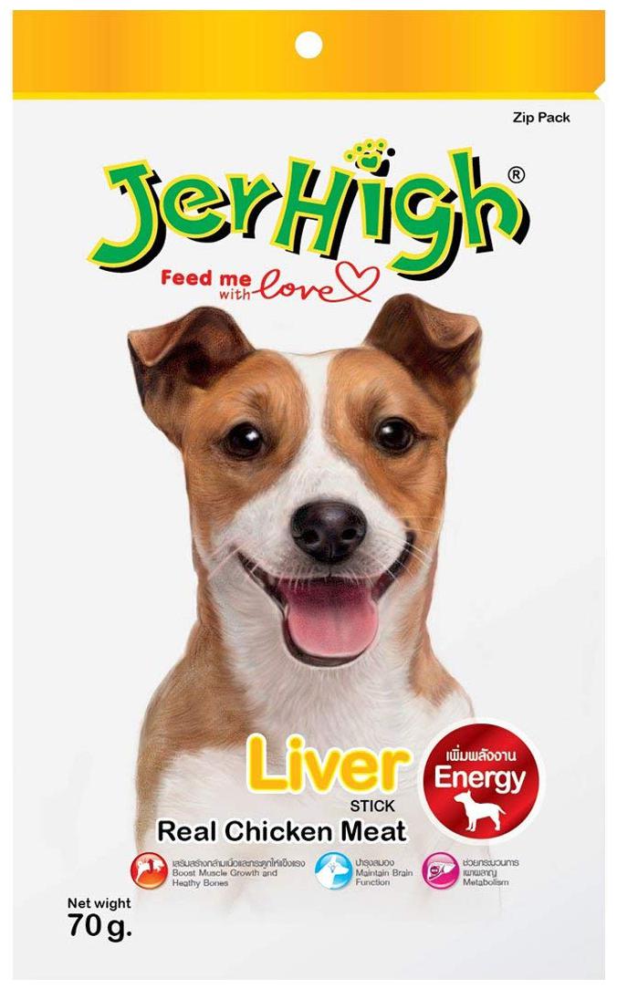 

Jerhigh Pure Meat Great Taste Stick for Dog Liver Browny 70g X 6