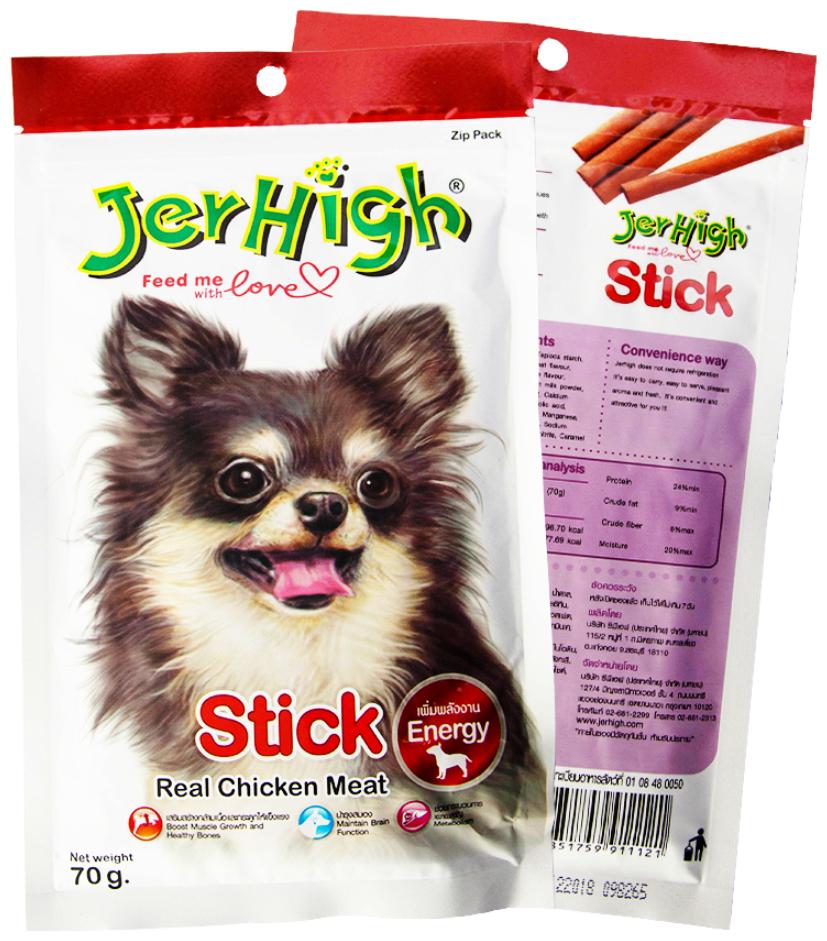 

JerHigh Real Chicken Stick Dog Treat 70g (Pack of 12)
