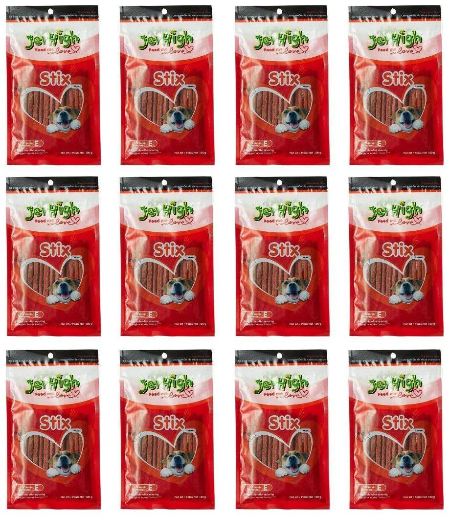 

JerHigh Real Chicken Stix Dog Treat 100g Pack of 12
