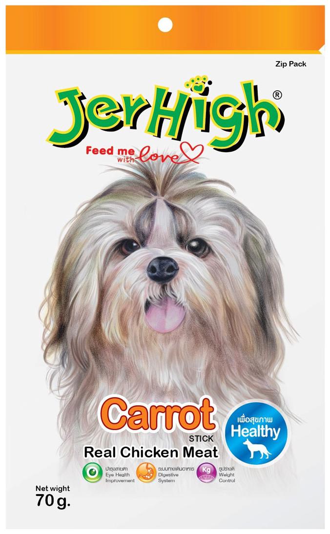 

Jerhigh Real Cicken Carrot Stix Dog Treat 70g (Pack of 12)