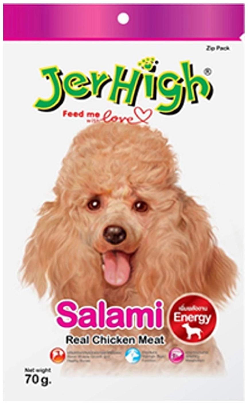 

JerHigh Salami Dog Treat (70g Pack of 4)