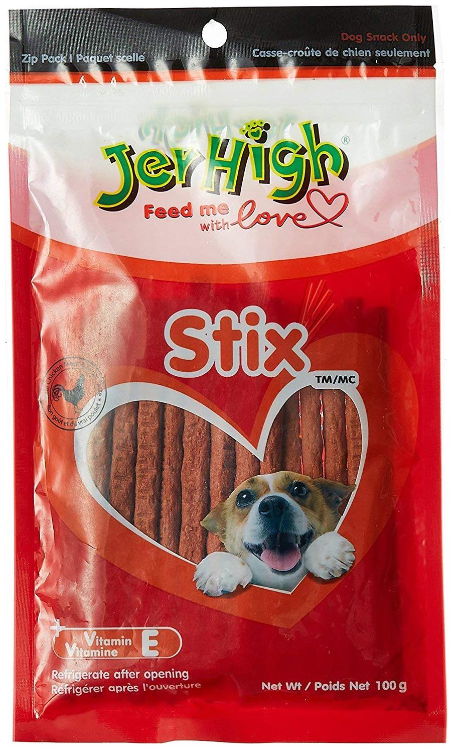 

JerHigh Stix Dog Treat (100g Pack of 3)