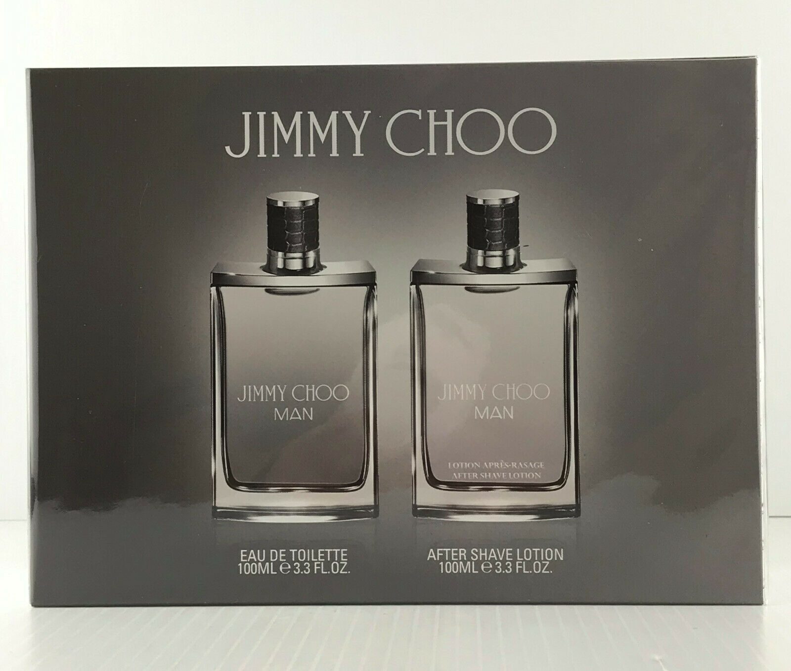 

JIMMY CHOO MAN 2PC GIFTSET 3 3 OZ edt SPY 3 3 A S LOTION SEALED