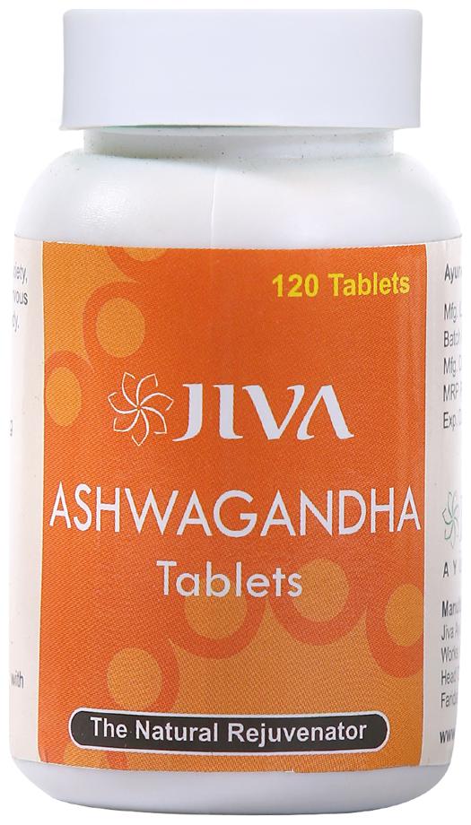 

Jiva Ayurveda Ashwagandha Tablets 120 tablets Pack of 4 Immunity Immunity Booster