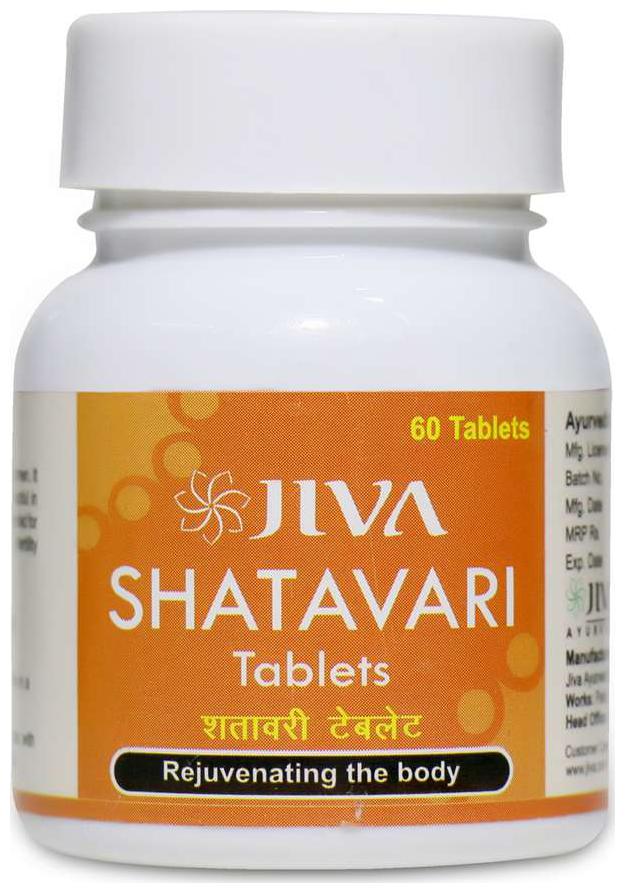 

Jiva Ayurveda Shatavari Tablets 60 tablets Pack of 8