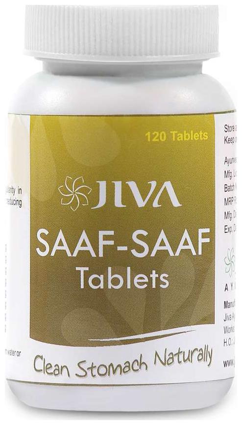 

Jiva Ayurveda Saaf Saaf Tablets 120 tablets Pack of 4