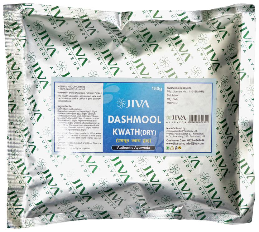 

JIVA Dashmool Kwath Dry (150 g) Unique formulation for female strength and vitality (Pack of 2)