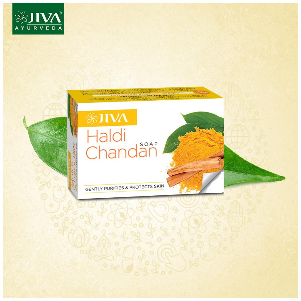 

Jiva Haldi Chandan Soap (Set of 5)