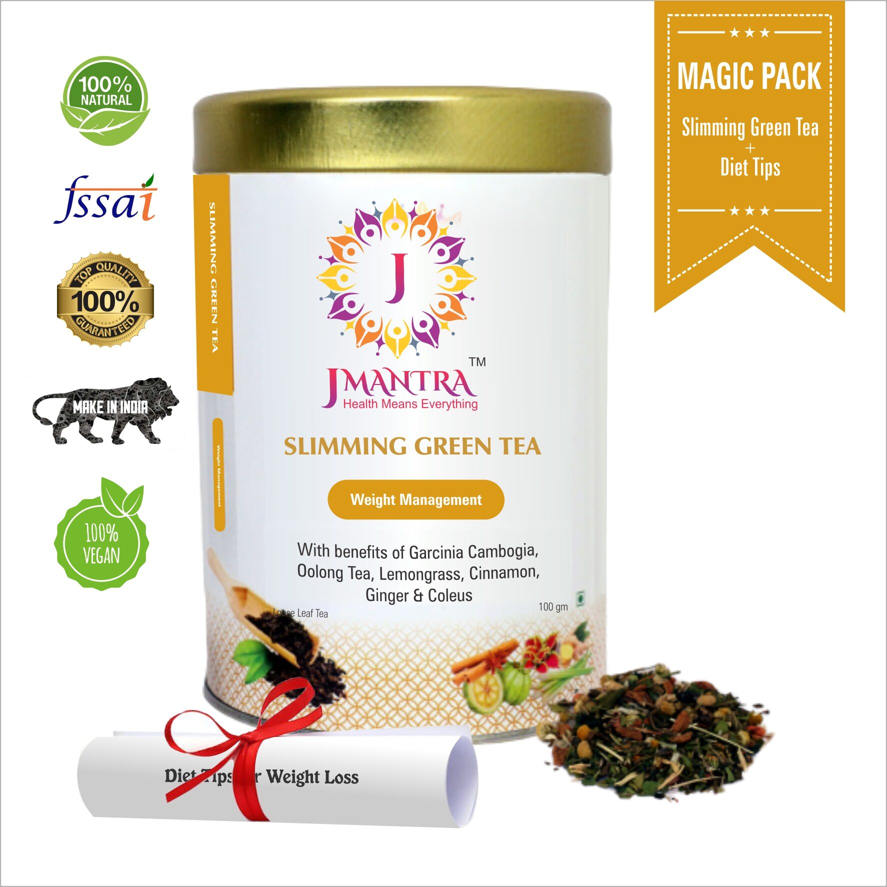 

Jmantra Slimming Green Tea For Weight Loss (100g)