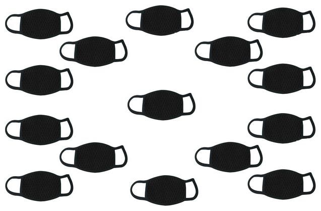 

John Richard Face Mask For Dust Control For Men Women Black (Pack Of 15)