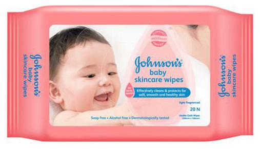 

Johnson Johnson Baby skincare wipes 20 pcs