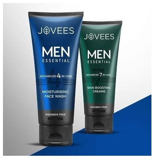 

Jovees Advanced 4 in One Facewash For Men 100ml Face Cream 60g (Pack of 2)