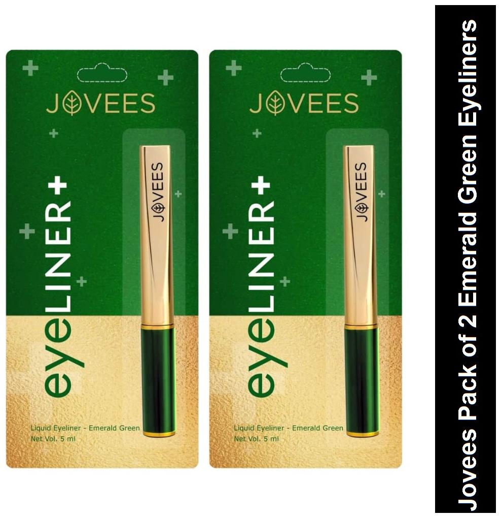 

Jovees Pack of 2 Emrald Green Eyeliners(5 ml each) Pack of 2