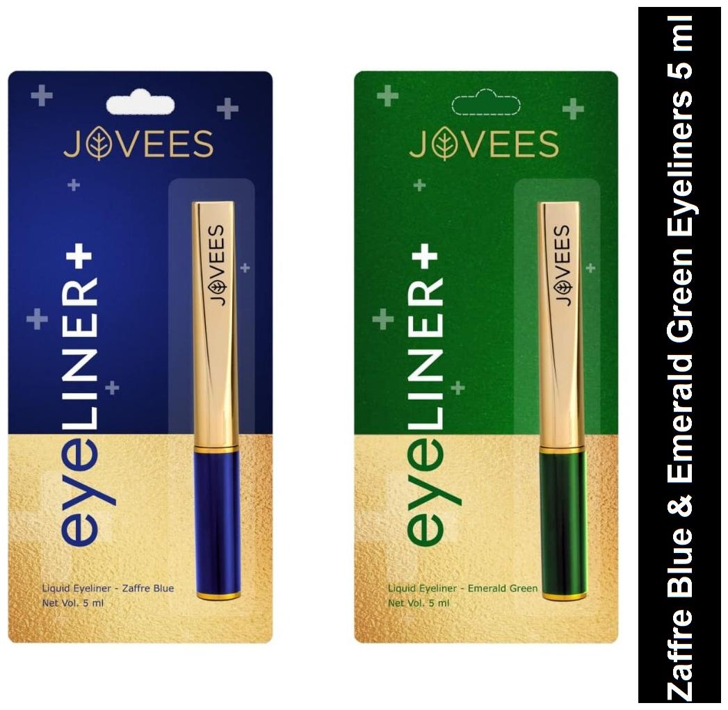 

Jovees Pack of Green Eyeliner(5 ml) and Blue Eyeliner(5 ml) Pack of 2