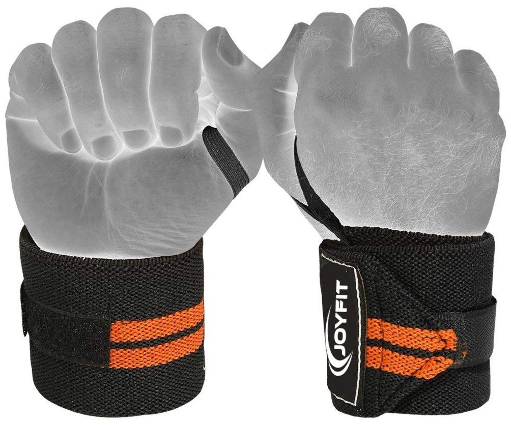 

JoyFit 1 Pair Of Adjustable Wrist Wraps with Thumb Loop - Best Weight Lifting Training Wrist Support Braces Wraps Belt Protector for Weightlifting CrossFit Powerlifting Bodybuilding