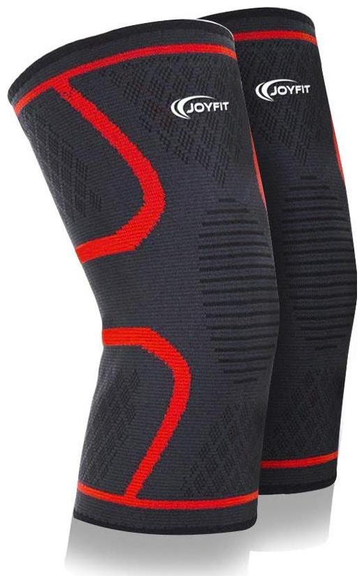 

JoyFit - Knee Sleeve Pair for Pain Running Support Sports Basketball Badminton Jogging Gym Workout Arthritis for Men and Women (Extra - large)